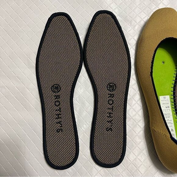 ROTHY’S Chai The Square Flats Limited Edition Retired Size 8 NEW - Picture 11 of 15